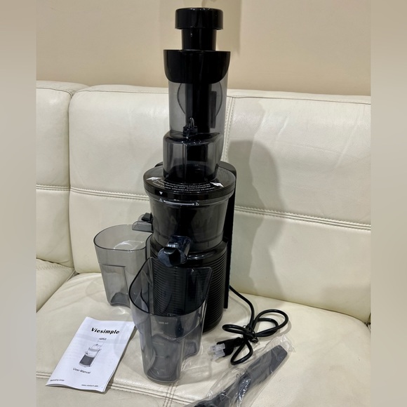 Kitchen Viesimple Masticating Juicer Cold Press Model Vssj1 Wide
